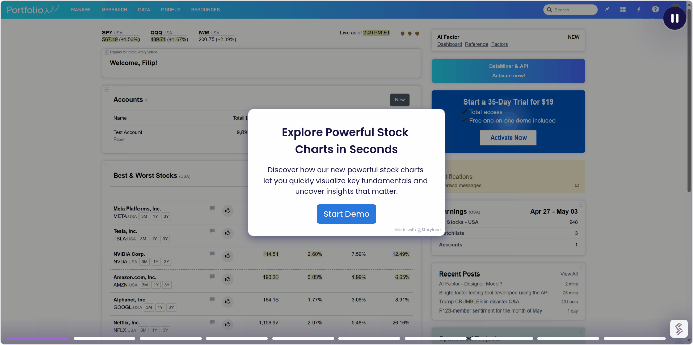 Fundamental Chart Demo Gif